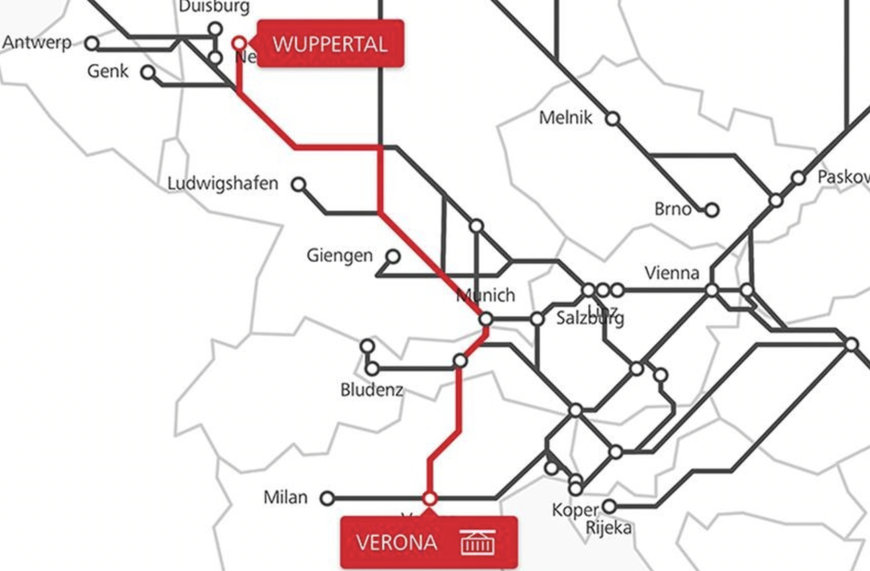 Rail Cargo Group new TransFER Verona–Wuppertal: Attractive South-North connection